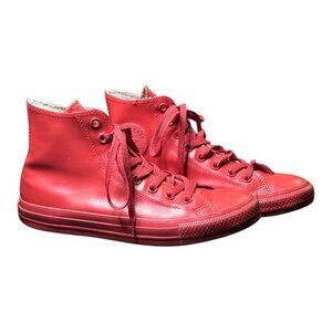 Converse Chuck Taylor CTAS Red Rubber High Tops Rain Shoes Retro Women’s Size 9